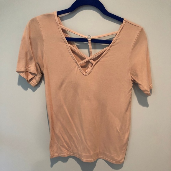 Missguided Tops - Cage front v-neck tee